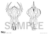 「宇宙戦艦ヤマト2205 新たなる旅立ち 後章 -STASHA-」2週目入場者プレゼント「メカ設定線画」のサンプル画像。