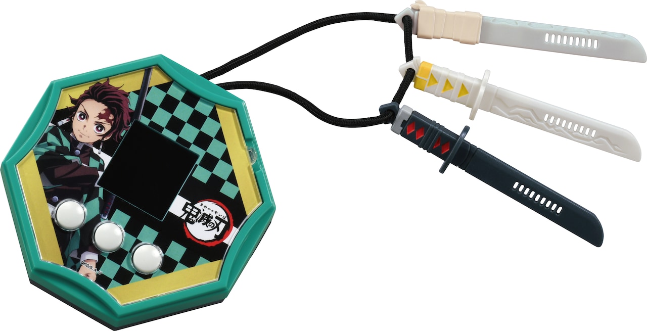 鬼滅の刃　小型ゲーム 鬼滅の刃」ミニゲームやストーリー楽しめるおもちゃ、刀