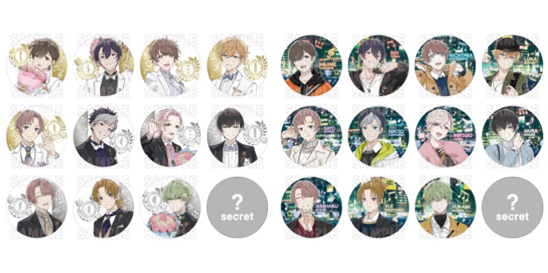 「トレーディング缶バッジ 1st Anniversary ver.（全12種） / 冬私服 ver.（全12種）」