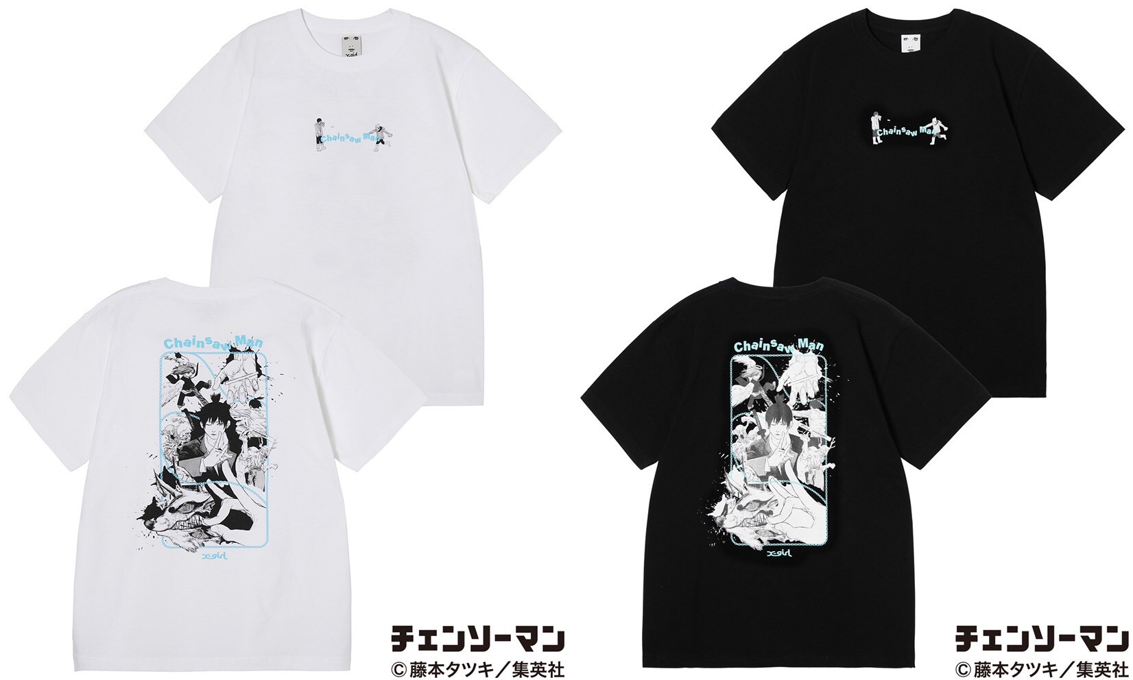 X-girl × CHAINSAW MAN AKI S/S TEE」 - 「チェンソーマン」×X X-girl × CHAINSAW MAN AKI S/S TEE」 - 「チェンソーマン」×X