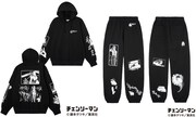 左は「X-girl × CHAINSAW MAN SWEAT HOODIE」、右は「X-girl × CHAINSAW MAN SWEAT PANTS」。