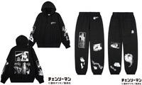 左は「X-girl × CHAINSAW MAN SWEAT HOODIE」、右は「X-girl × CHAINSAW MAN SWEAT PANTS」。