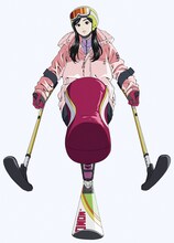 「アニ×パラ～あなたのヒーローは誰ですか～」第13弾「パラアルペンスキー」より。 作画：梅澤茉里 (c)江口寿史/NHK