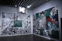 「楳図かずお大美術展」の様子。