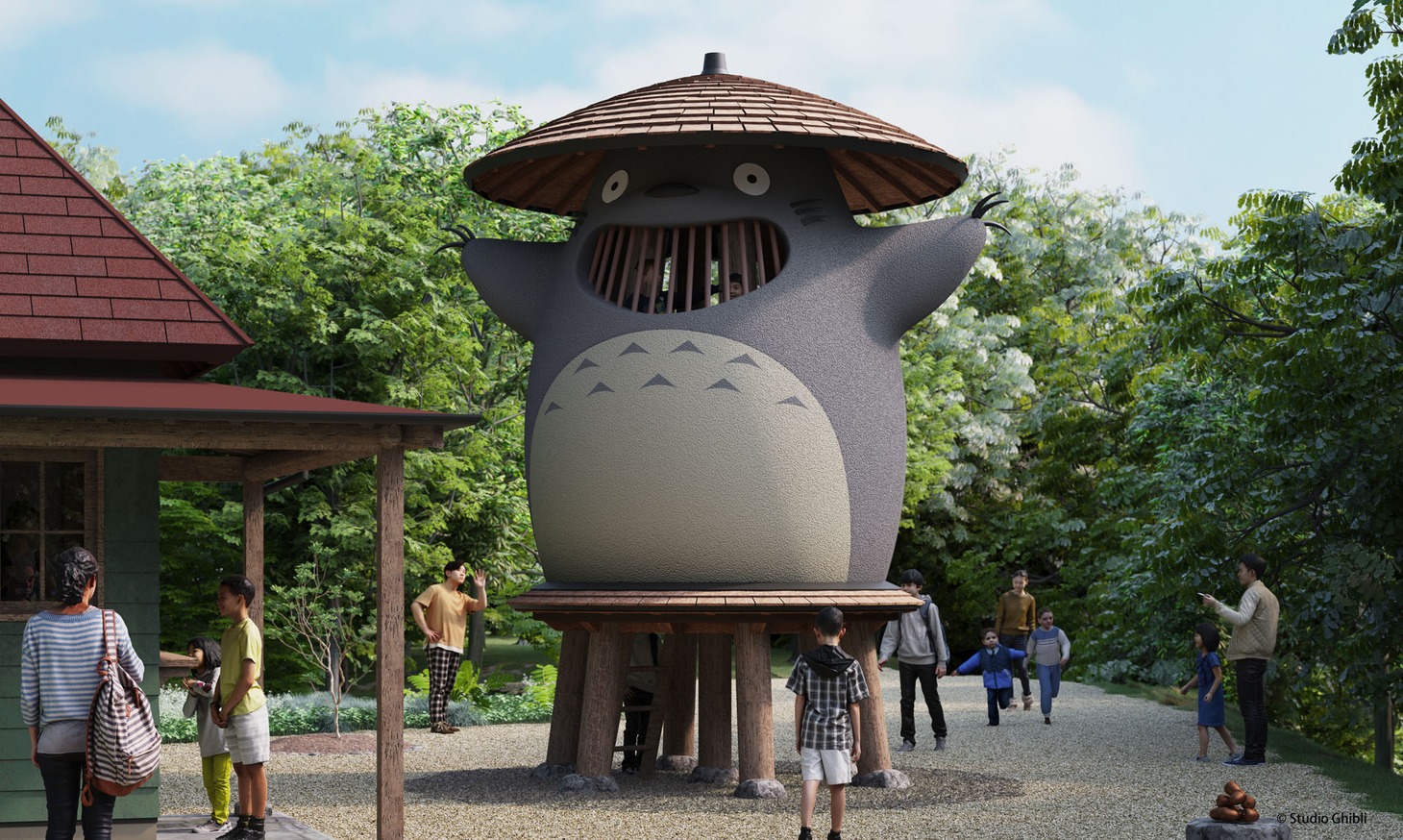 ジブリパークより、「どんどこ森」のイメージ。(c)2022 Studio Ghibli