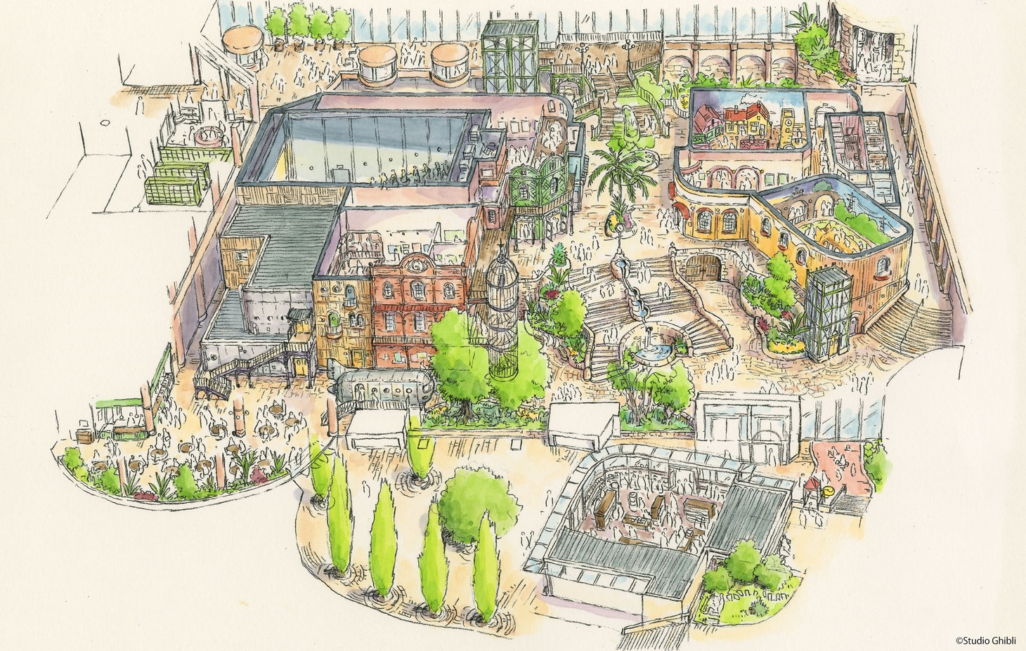 ジブリパークより、「ジブリの大倉庫」のイメージ。(c)2022 Studio Ghibli
