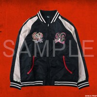 「東卍亞仁魔流」オリジナルスカジャン（正面）