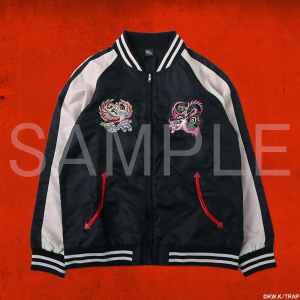 「東卍亞仁魔流」オリジナルスカジャン（正面）