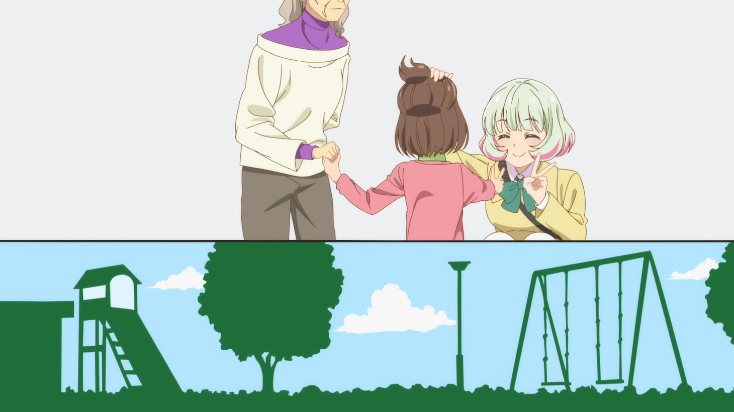 オリジナルTVアニメ「ヒーラー・ガール」のエンディング映像より。