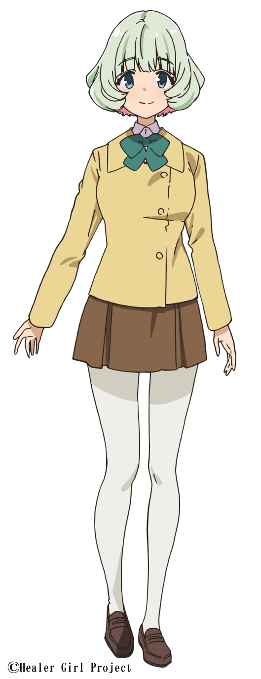 森嶋響（CV：熊田茜音）。歌うのが大好きな見習いヒーラー。6人兄妹の長姉のため面倒見が良くて料理上手。実家は田舎の兼業農家で、現在は烏丸音声治療院の一室を借りて暮らしている。 (c)Healer Girl Project