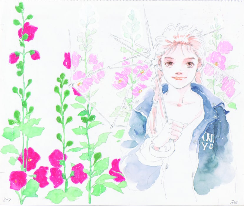 デビュー50周年記念画集 THEくらもちふさこ」より、 「天然コケッコー  