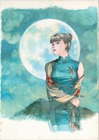 「鶴田謙二 直筆サイン入り複製原画『チャイナさん 1』」