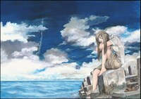 「鶴田謙二 直筆サイン入り複製原画 “Save me, my Maybelline” 2004年」