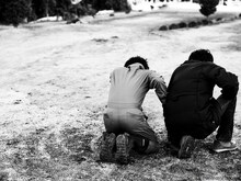 実写映画「ノイズ」撮影現場の様子。（写真：永瀬正敏）