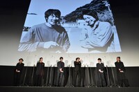 実写映画「ノイズ」初日舞台挨拶の様子。