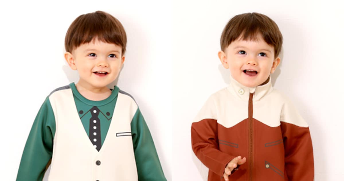 TIGER & BUNNY」あの2人になりきれるベビー服、私服とヒーロースーツの 