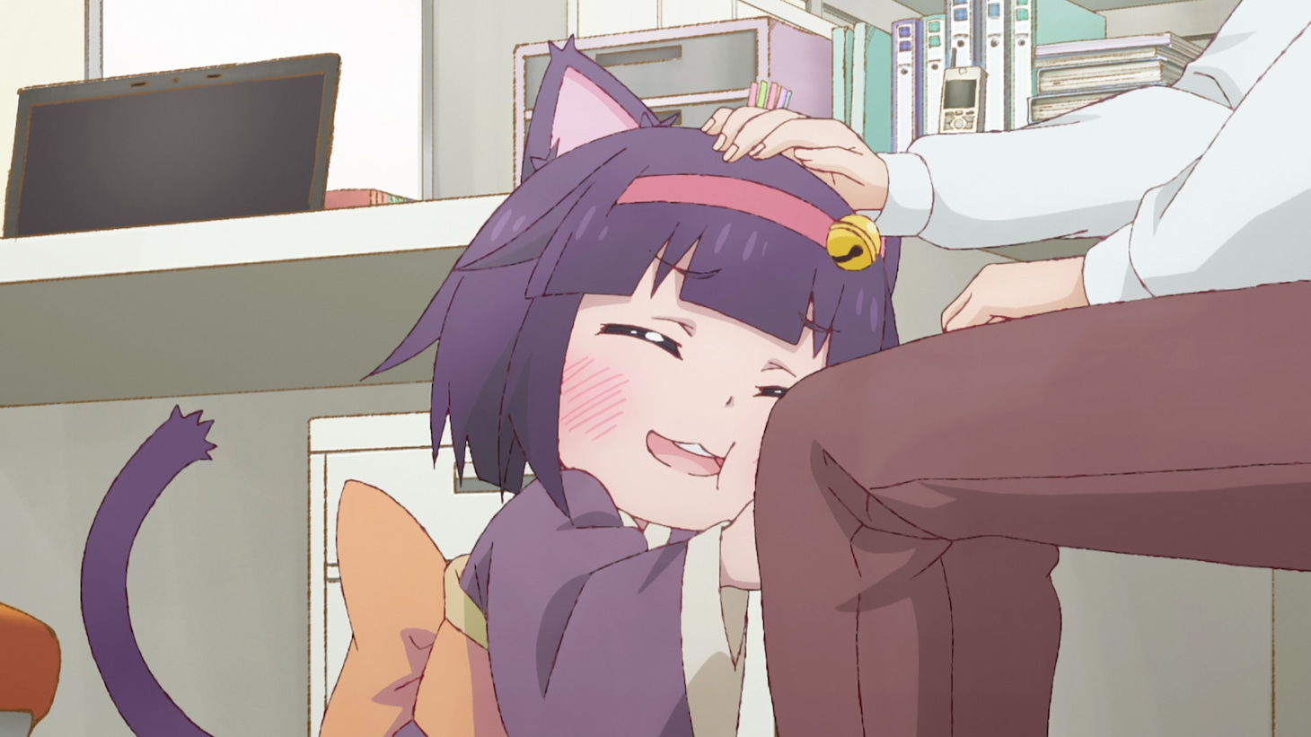 TVアニメ「社畜さんは幼女幽霊に癒されたい。」PV第2弾より。 (c)有田イマリ/SQUARE ENIX・製作委員会