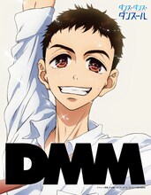 東京の渋谷スクランブル交差点前に掲出されている、TVアニメ「ダンス・ダンス・ダンスール」仕様の看板イメージ。 (c)ジョージ朝倉・小学館／ダンス・ダンス・ダンスール製作委員会