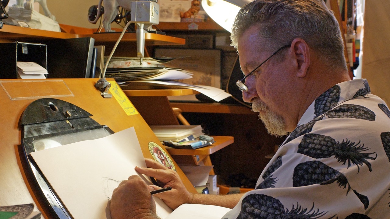 ドキュメンタリー映画「Hand-Drawn」より、Aaron Blaise。