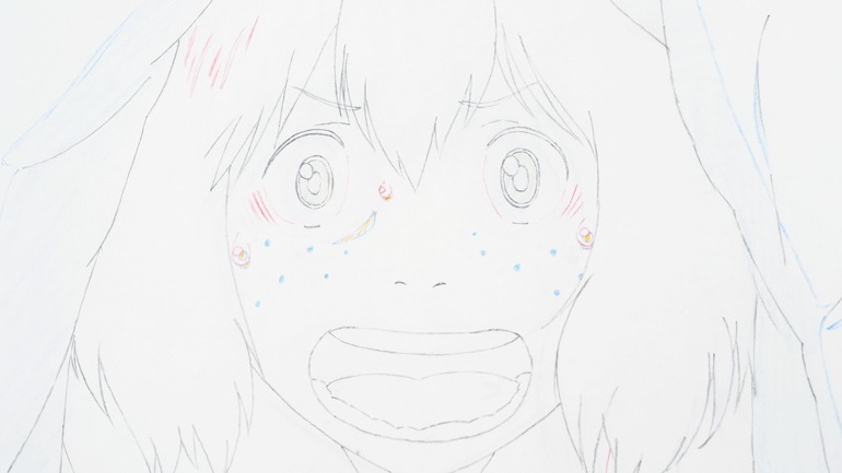 ドキュメンタリー映画「Hand-Drawn」より、「竜とそばかすの姫」の原画。 (c)2021 スタジオ地図