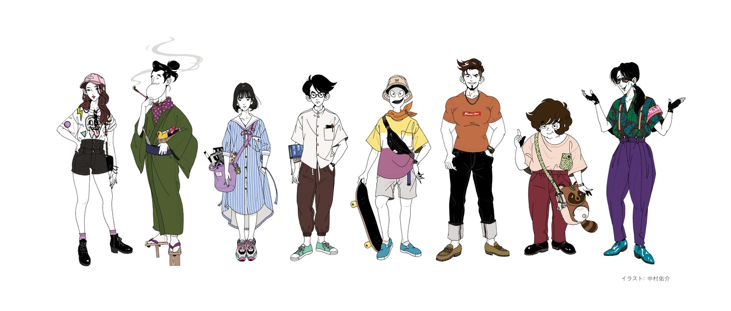 中村佑介によるキャラクター原案。 (c)森見登美彦, KADOKAWA / 四畳半タイムマシンブルース製作員会