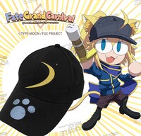 「謎のネコX アホ毛付き 刺繍キャップ」バナー。