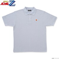 「ガンダムシリーズ アンテナモチーフ ドライポロシャツ」の「MSZ-010 ZZガンダム」。