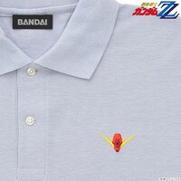 「ガンダムシリーズ アンテナモチーフ ドライポロシャツ」の「MSZ-010 ZZガンダム」。