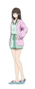 水嶋里佳(CV:寿美菜子)
 (c)小瀬木麻美・ポプラ社 / 横浜湊高校バドミントン部