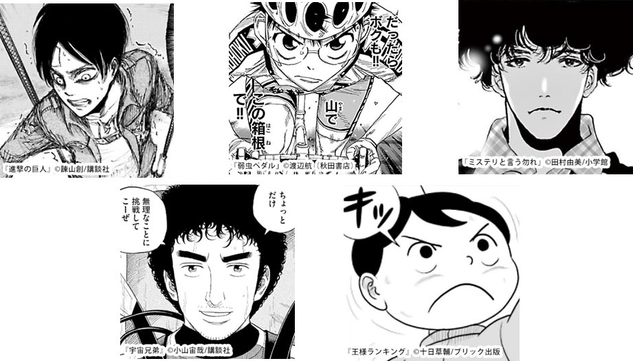 「主演男優賞」ノミネートキャラクター
