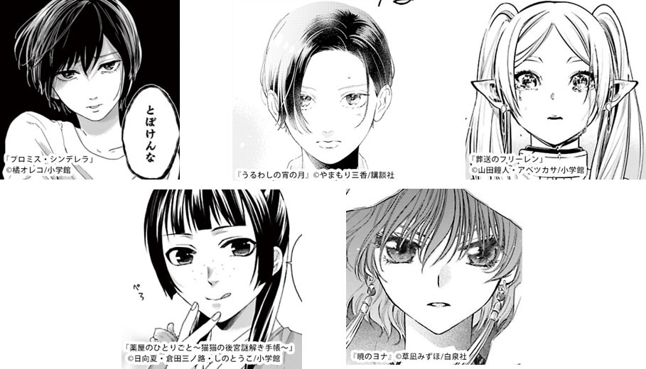 「主演女優賞」ノミネートキャラクター
