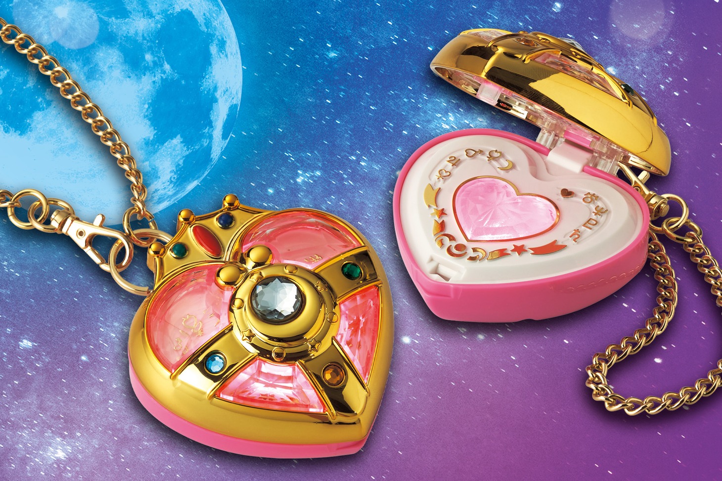 「美少女戦士セーラームーン」をモチーフとした「ユニバーサル・ハート・コンパクト」。 (c)Naoko Takeuchi (c)武内直子・PNP・東映アニメーション