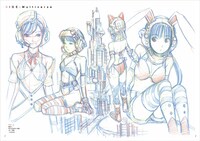 「吉富昭仁 キャラクタースケッチ 10Years」より「SIDE：Multiverse」。