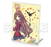 アクリルクロックのサンプル画像。