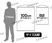 タペストリーのサイズ詳細。