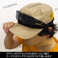 「アウトドアキャップ（地球連邦軍）」の使用イメージ。