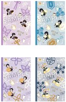 栗花落カナヲ、冨岡義勇、胡蝶しのぶ、宇髄天元の「オリジナルポケット手帳」。