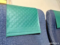 限定デザインのヘッドレストカバー。