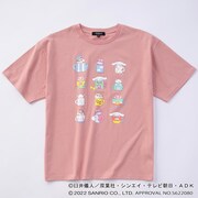 アニメ「クレヨンしんちゃん」とシナモロールのコラボTシャツ。