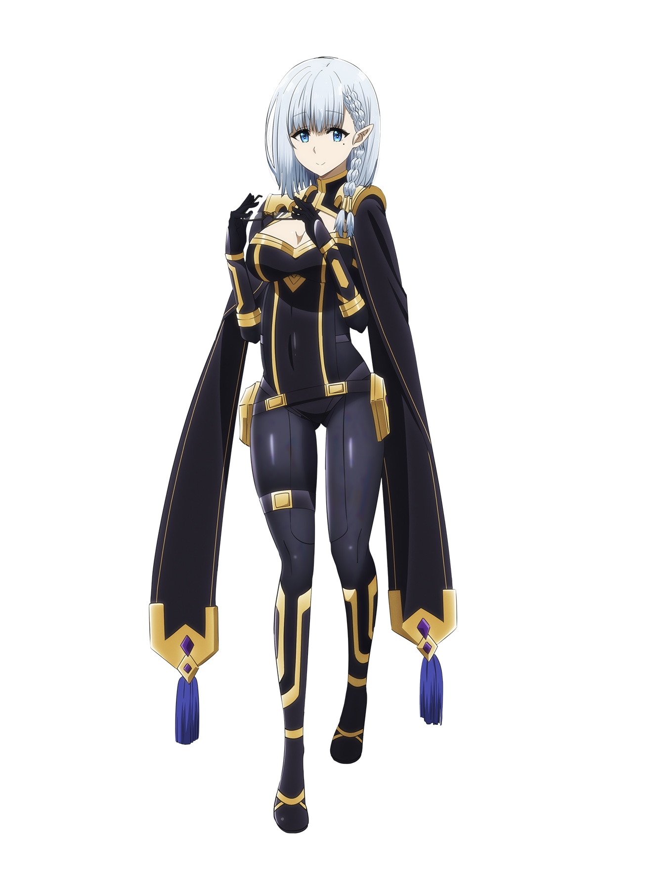 ベータ（CV：水瀬いのり）。シャドウガーデン「七陰」第二席のエルフ。シャドウに畏敬の念を抱き、事あるごとに独自の英雄譚「シャドウ様戦記」を書き綴っている。