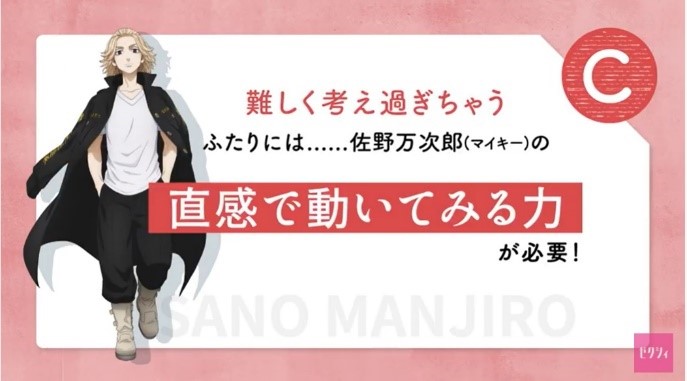 「ふたりに必要なキャラは誰？診断」より。