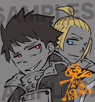 描き下ろし完結記念色紙。