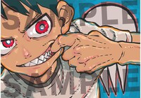 最終回カラーイラストの複製原画。