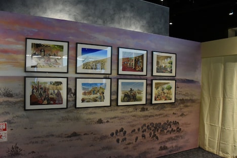 「大乙嫁語り展」の様子。