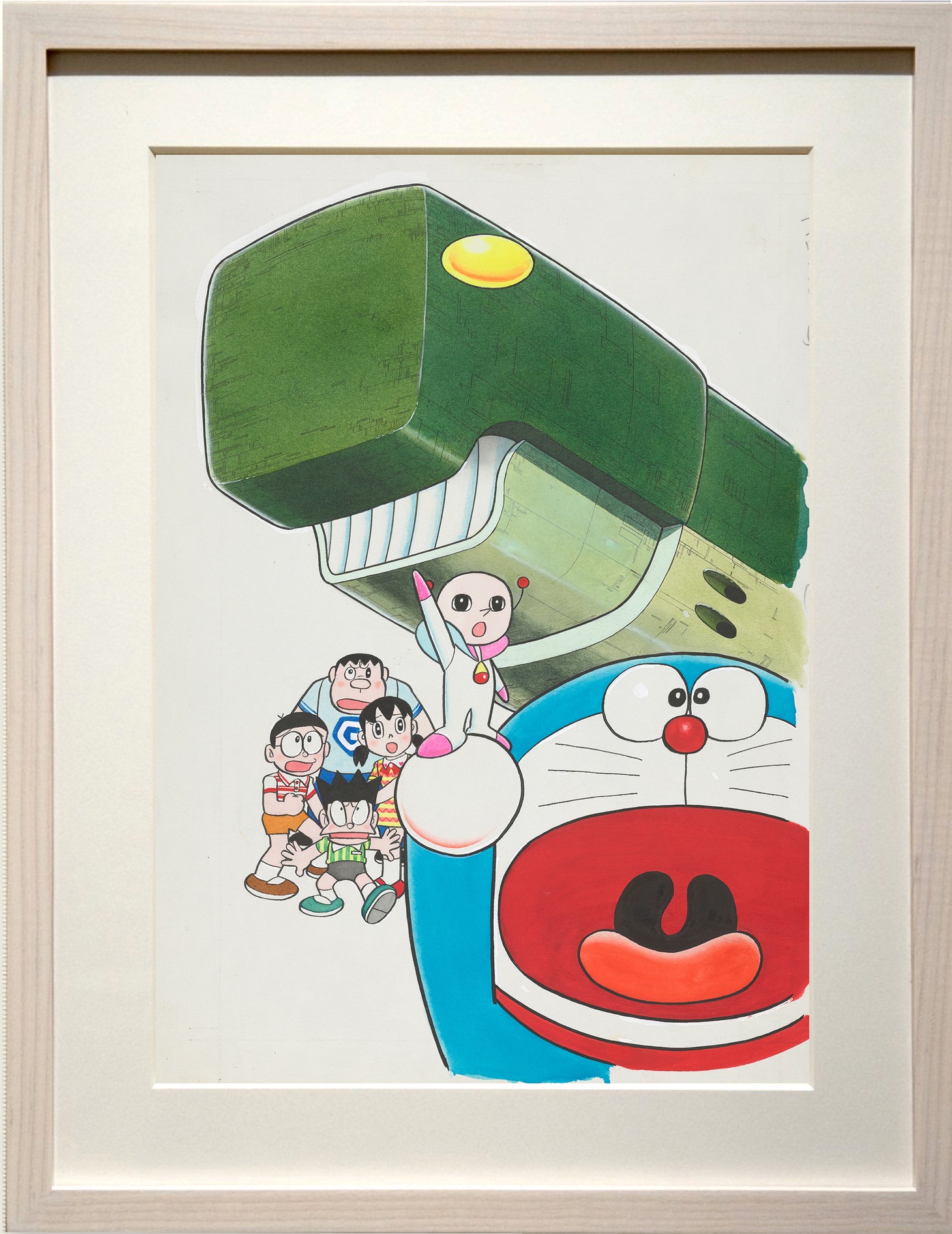 展示される「大長編ドラえもん のび太の宇宙小戦争」の原画。