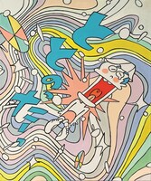 「サ展」に展示される“サウ画”。