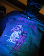 コラボアイテムの着用イメージ。