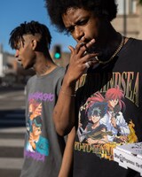 コラボアイテムの着用イメージ。