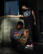 コラボアイテムの着用イメージ。