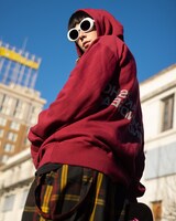 コラボアイテムの着用イメージ。